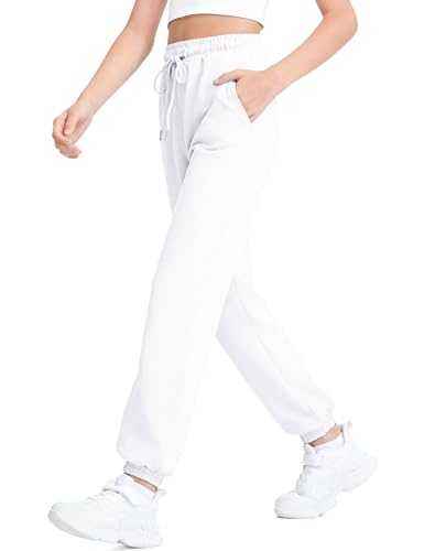 Image of BOOPH Girls Sweatpants Kids Cotton Drawstring Joggers Teen Athletic Pants | Girls Uniformt Pant with Pockets for 7-14Y