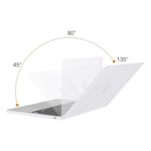 Image of MOSISO Compatible with MacBook Air 13 inch Case M5 2026 M4 2025 M3 M2 2024-2022 A3449 A3240 A3113 A2681, Scratches-Resistant Protective Hard Shell for MacBook Air 13.6 inch Case, White