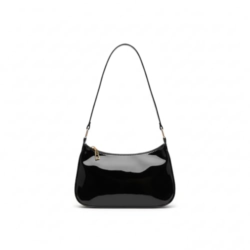 Image of Women's Patent Leather Shoulder Bag Glossy Sling Handbag for Casual & Party