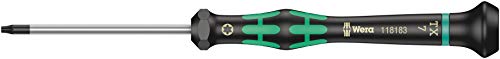 Image of Wera 05118183001 Kraftform Micro 2067 Torx HF Electronics Precision Screwdriver, TX7 Head, 60mm Blade Length
