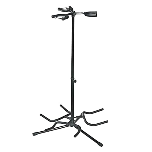 Triple Guitar Stand Vertical, 3 Guitar Holder Rack, Heavy Duty Fl...