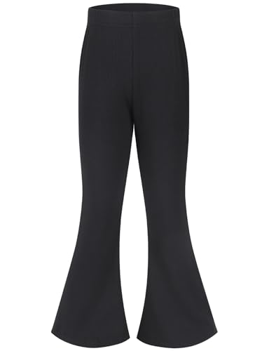 Leggings côtelés pour filles Spring&Gege 5-12 ans en coton extensible
