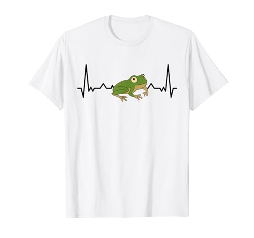Grenouille Heartbeat Funny Amphibian Frog Lover T-Shirt