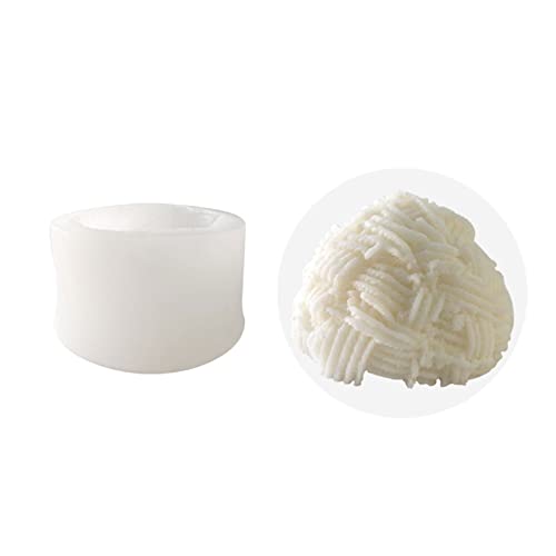 Bola de punto, forma de columna, raíz de carril, artesanía de azúcar, molde de jabón de silicona, forma de vela, hecha a mano