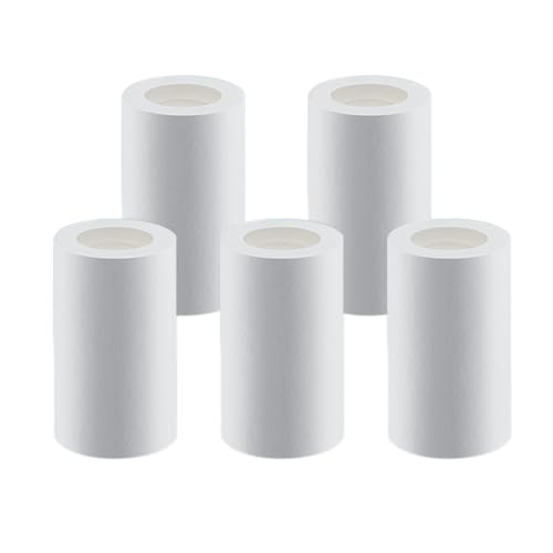JINYOMFLY 5 piezas de filtro de filtro de grifo de agua de algodón PP para grifo descalcificador de grifos para cocina y baño, filtro de algodón PP (filtro)