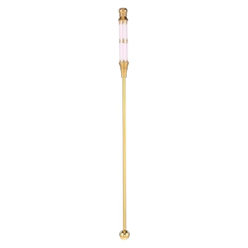 Genérico Varilla Agitadora de Cerámica y Acero Inoxidable para Té Leche y Polvo de Leche, Diseño Elegante y Seguro para Fiestas, 1 Pieza Rosa Reutilizable