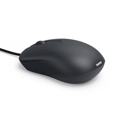Image of Hama CM-100 Optical 3-Button Mouse, Cabled, Black