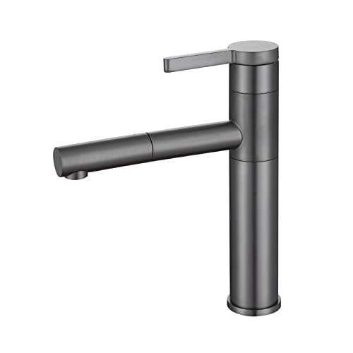 Robinet de salle de bain rétractable eau chaude froide et douchette amovible