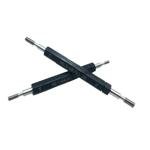 Thread Plug gage Unified Ends Flat Thread Gauge gauges UNC UNF 1-72 2-56 2-64 4-40 4-48 6-40 8-36 10-32 12-28 Flat end Unified Fine Thread gage(8-36 UNF 2B 1PCS)2