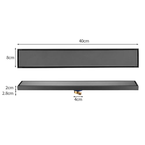 Drenaje de piso rectangular invisible para crear un baño estilo spa moderno 5