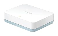 D-Link DGS-1005D 5-Port Gigabit Switch Desktop (10/100/1000 Mbit/s TP (RJ-45) Gigabit Ports, bis zu 2000 Mbit/s pro Port im Full-Duplex-Modus, lüfterlos) (Packung mit 2) – Ansicht 2