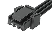 Molex/Waldom, 45111-0303, Micro-Lock Plus-to-Micro-Lock Plus Off-The-Shelf (OTS) Cable Assembly - 3 Circuits - 1.25mm Pitch - Single Row - 300.00mm Length - Black. (35 Item/s)