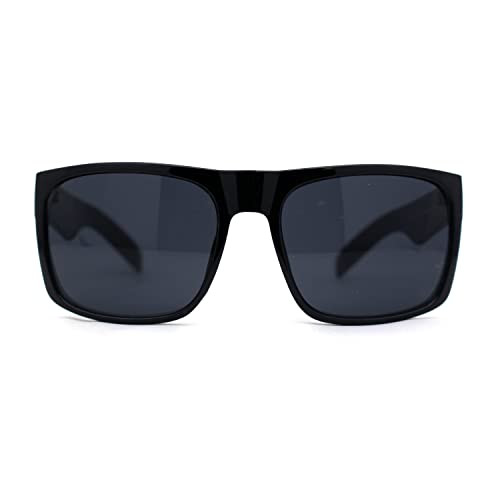 Mens OG Flat Top Rectangle Gangster Mob Shade Sunglasses2