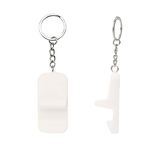 Llavero para hombre, soporte para teléfono móvil, portátil, para personas perezosas, transmisión en vivo, seguimiento de dramas, portátil, de silicona, pequeño, blanco, Talla única