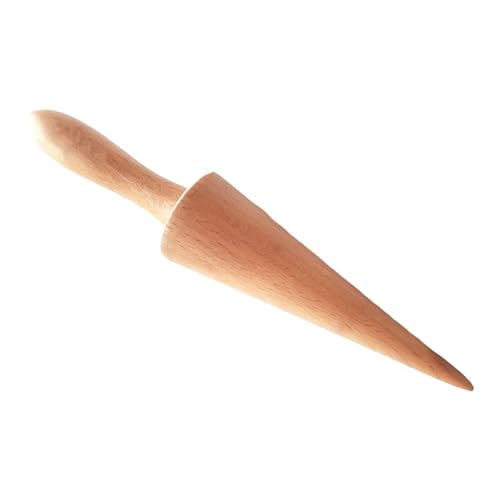 Wooden Ice Cream Cone Maker, Wooden Cone Roller, Portable Baking Tool, Waffle Pastry Cone Tool for Hotel, Kitchen