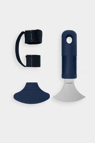 Ergonotic Adaptive Rocker Knife with Sheath and Wrist Strap Designed by a Certified Occupational Therapist