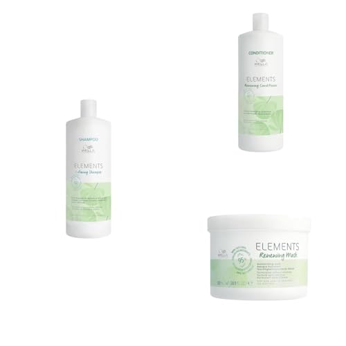 Wella Elements Shampoing sans sulfate après-shampoing masque cheveux 1L 500ml