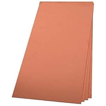 Pure Grade A Quality - Cu Sheets - Copper Leaf - Copper Sheets for Yantra Writing - 2.5 Inch x 7 Inch - 0.05 MM Thickness - (10 Sheets)