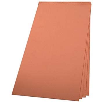 Pure Grade A Quality - Cu Sheets - Copper Leaf - Copper for Yantra Writing - 2.5 Inch x 7 Inch - 0.05 MM Thickness - (10 Sheets)