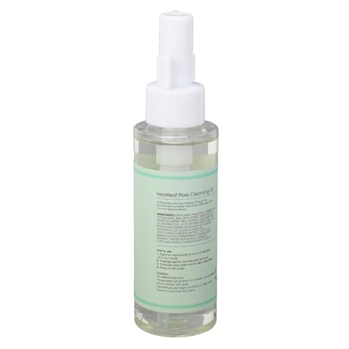 Óleo de Limpeza de Poros Heartleaf, óleo Removedor de Maquiagem Heartleaf 100ml Portátil para Mulher