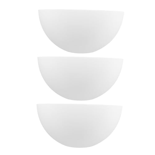 HOLIDYOYO 3個 白色プラスチック?麻宴塔vシェード対応 床灯 壁燭台 天井ファン用交換カバー 簡単設置 清掃可能 家用照明多用途