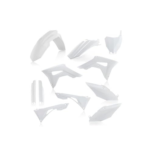 Acerbis Full Plastic Kit – Compatible with Honda CRF250R (19-21), CRF450R (19-20) – white