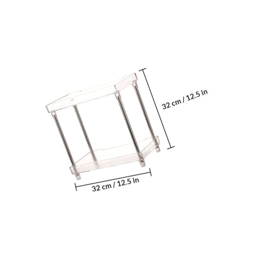 Boîte de rangement étanche en acrylique avec compartiments pour maquillage