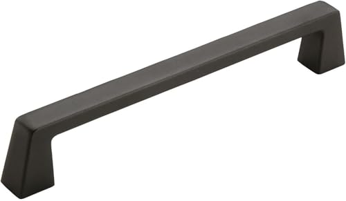 Amerock | Cabinet Pull | Black Bronze | 6-5/16 inch (160 mm) Center to Center | Blackrock | 1 Pack | Drawer Pull | Drawer Handle | Cabinet Hardware