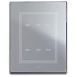 44PVTC33GO-PLACCA TOUCH VETRO GRIGIO AR.3+3COM