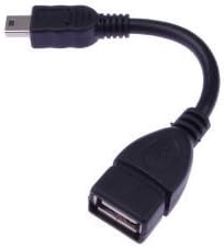 GooDGo USB A Female to Mini USB B 5 Pin Male Adapter Cable