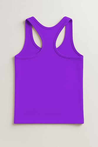 Image of Kurve Premium Girls Seamless Supersoft Wide Strap Comfortable Racerback Tank (Made with Love in The USA)