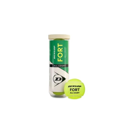 DUNLOP Piłka tenisowa Fort All Court TS – do piasku, twardego podłoża i trawnika (3 piłki)