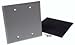 Hubbell-Raco 5175-0 Weatherproof Cover, 2-Gang, Vertical/Horizontal, Blank, Die Cast