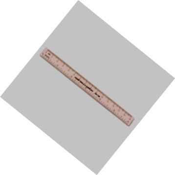 Plastic Ruler White 6 in & MM