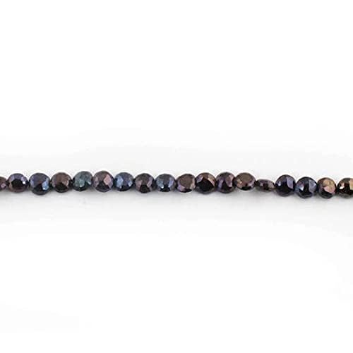 Rangs de spinelle noire facettée briolette pour fabriquer un cadeau de bijoux unique