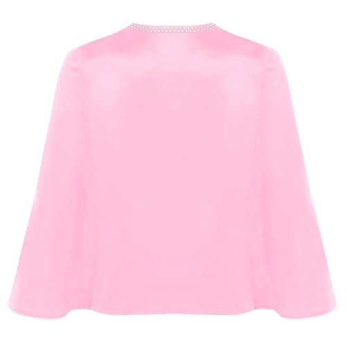 renvena Kids Flower Girls Sparkly Bolero Open Front Wedding Pageant Formal Shrug Dress Cover Up2