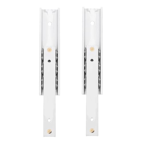 Glissières de tiroirs miniatures en alliage d'aluminium x2 pour meubles push pull