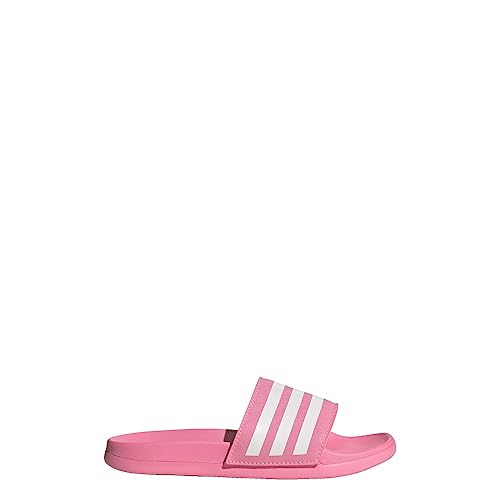 adidas Adilette Comfort Slide Sandal, Beam Pink/White/Beam...