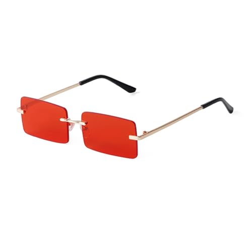 Lunettes de soleil rectangulaires protection UV400 sans monture légères