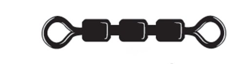 Mustad Terminal Tackle High Speed Multi Link/Bead Chain Swivel (Pack of 9), Black Nickel, Size 4