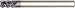 WIDIA Hanita TM7S2508000 Vision Plus 7S25 HP Hard Materials End Mill, 0.3125" Cutting Diameter, Carbide, AlTiN Coating, RH Cut, 0.3125" Shank Diameter, 4FL