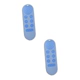 HEMOTON 2 Uds Funda De Control Remoto Protector De TV Práctica Funda De Silicona Funda De Silicona Control Remoto De TV Funda Protectora De Silicona Accesorios Televisión Gel De Sílice