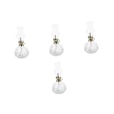Lampe à pétrole rétro : elle peut être utilisée comme décoration intérieure pour vous une nouvelle impression visuelle, vous gardant de bonne humeur, lampe à pétrole en verre