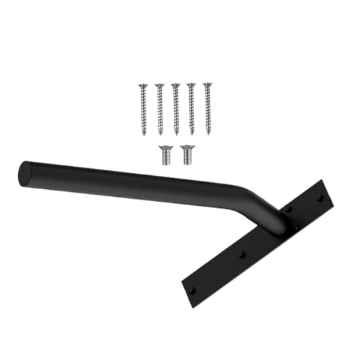 Support de rampe d'escalier COLLBATH en métal noir pour balustrade de sécurité