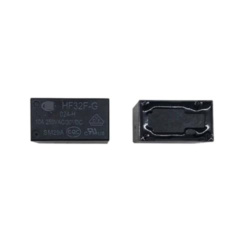 Relais HF32F-G-024-H 4 broches HF32FG024H pour circuit imprimé en lot de 20 pièces