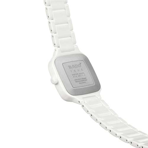 Rado True Square Ladies, White Dial with Gold Index and Date Display and Swiss Automatic Movement3
