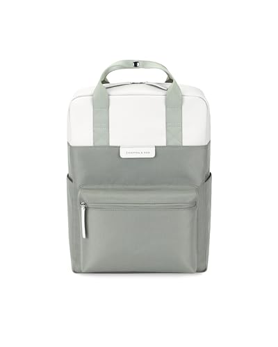 Kapten & Son Rucksack Bergen Muted Sage 15 L | Rucksack Damen & Herren Mint | Tagesrucksack mit 14 Laptopfach | vegan & wasserabweisend