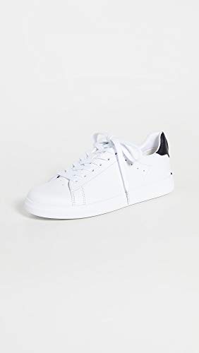 Tory Burch Women's Howell Court, Titanium White/Tory Navy, 9.5 Medium US2