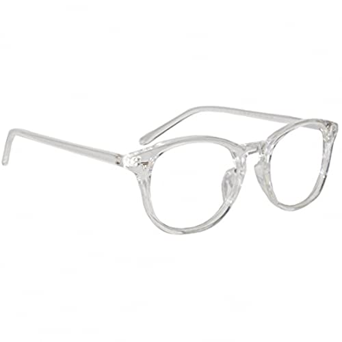 Image of IFLASH Blue Light Blocking Glasses Gaming Filter Transparent Round Eyeglasses for Eye Protection Men Women, Computer /Tablet /Laptop /Mobile /TV, Anti-blue & Anti eyestrain