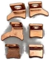 Close-up of the copper stationary contacts